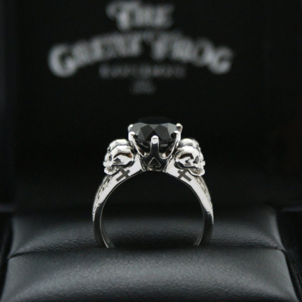 Unique Black Solitaire Diamond Engagement Ring Ideas