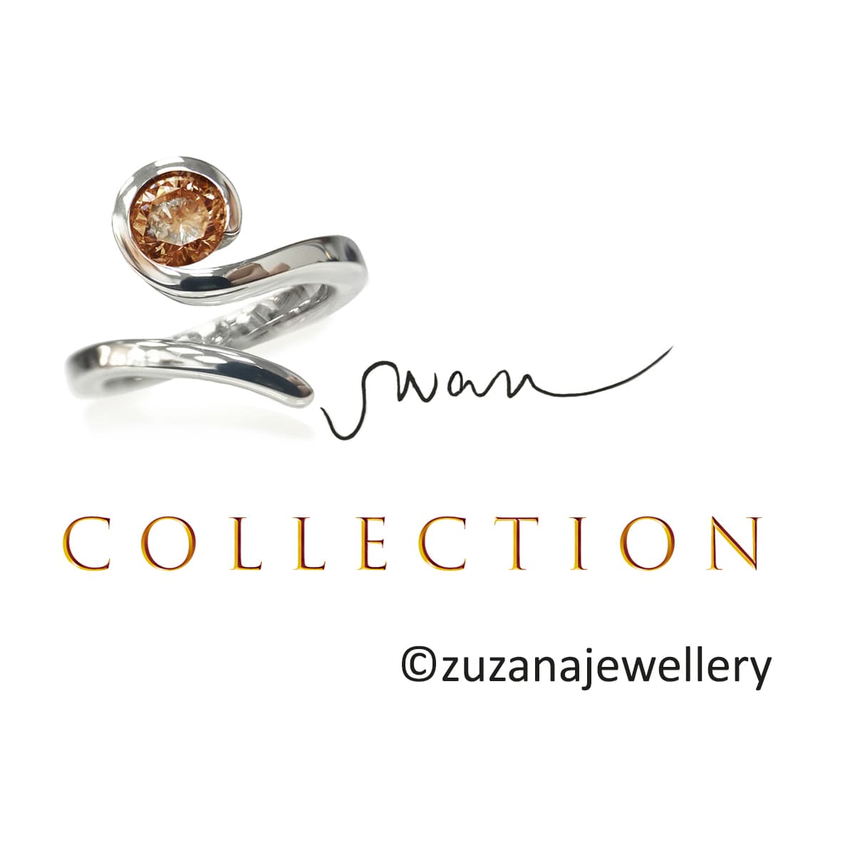 Swan ring collection