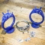 Cad mould transformed into ring
