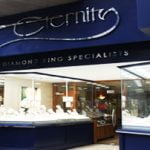 Eternity rings shop window Hatton Garden