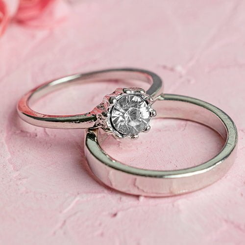 wedding and engagement ring set