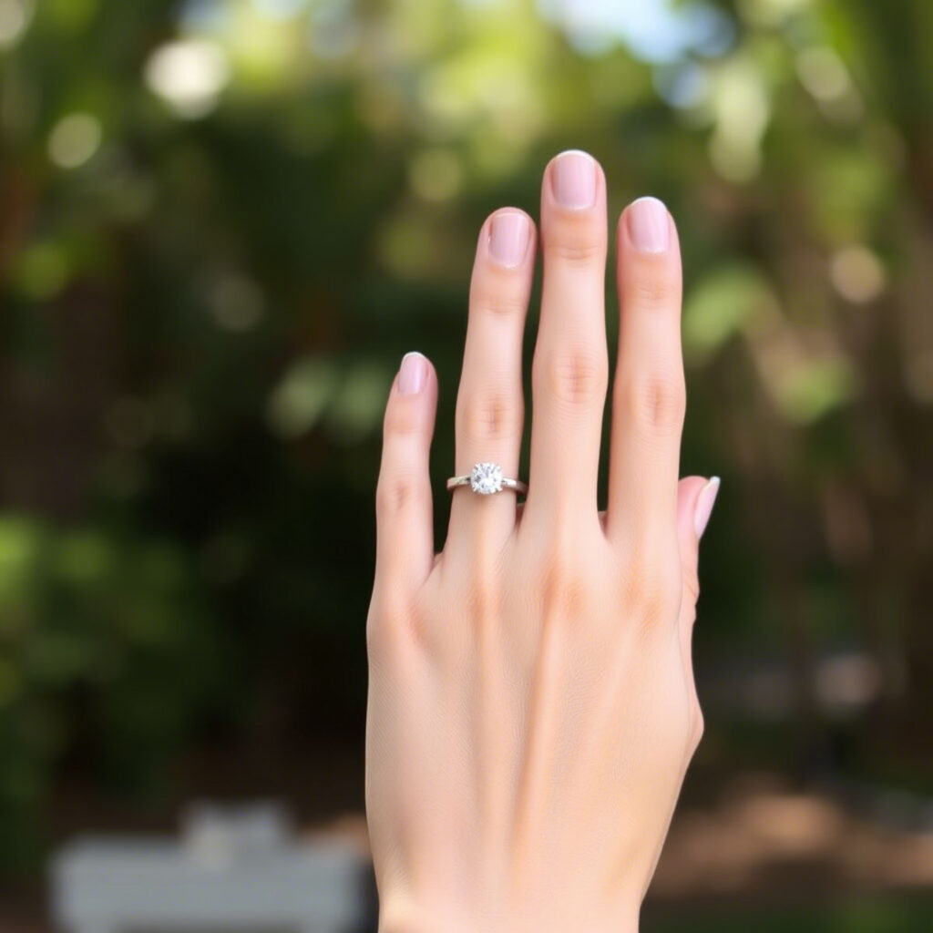 white gold, rhodium plating, engagement rings